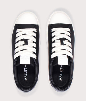 GRFTR LTC Trainers in Black Leather | Mallet | EQVVS | Top shot 