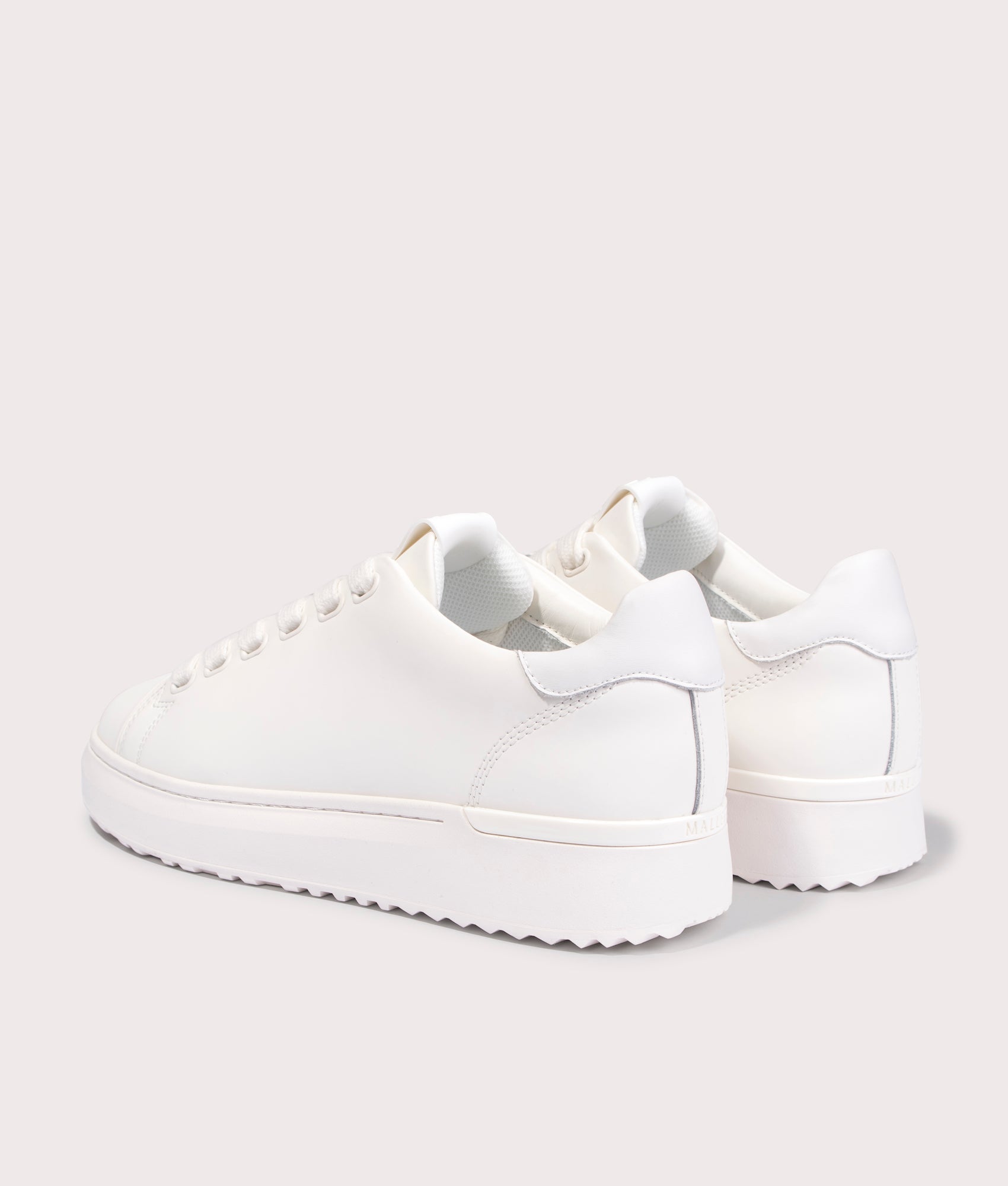 GRFTR LTC Trainers in White Leather | Mallet | EQVVS | Back angle shot