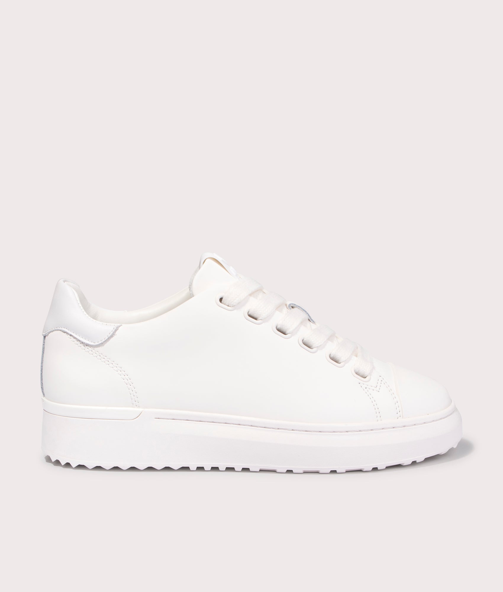GRFTR LTC Trainers in White Leather | Mallet | EQVVS | Side shot 