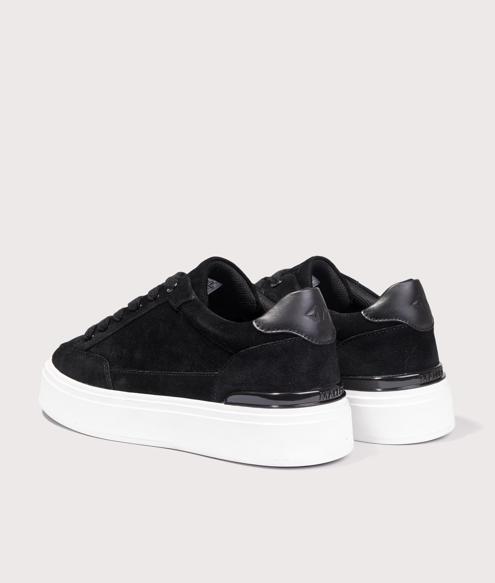 Lansbury Trainers in Black | Mallet | EQVVS | Back angle shot 