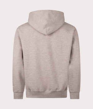 FADED Box Fit Hoodie in Brown Marl at EQVVS Menswear. Back shot. 