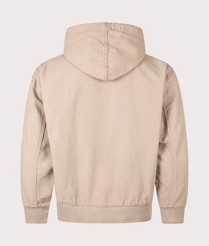 Faded Core Canvas Jacket in light brown at EQVVS Menswear. Back shot.