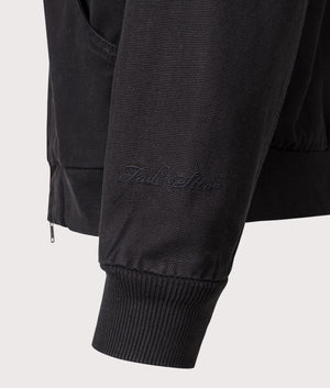 Core Canvas Jacket by FADED Store in Washed Black. Shot by EQVVS. Detail shot.