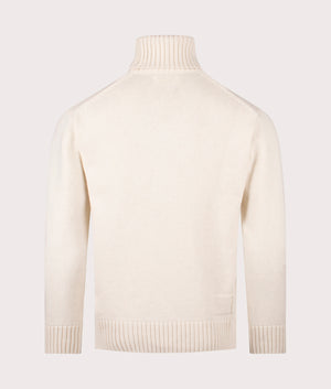 Roll Neck Sweatshirt in Ecru.  | Universal Works | Shot at EQVVS | Back shot 