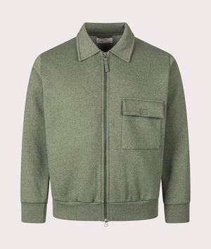 Relaxed Fit Tyler Jacket in Green | Cotton Blend | Universal Works | EQVVS | Front shot 