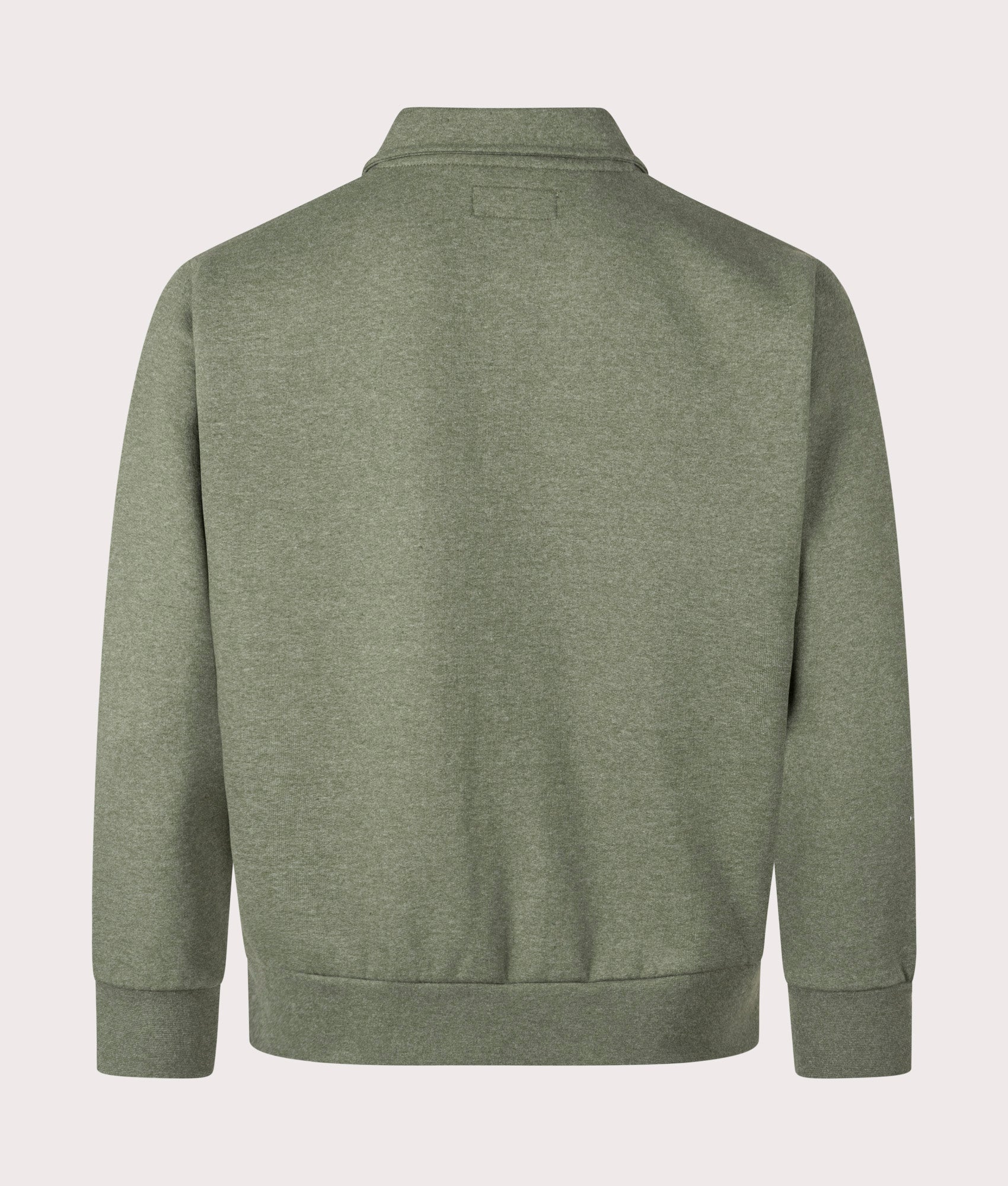 Universal Works Relaxed Fit Tyler Jacket in Green at EQVVS Menswear. Back shot.