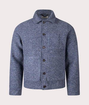 Uniform Jacket in Fawn. Wool-blend | Universal Works | Shot at EQVVS | Front shot 