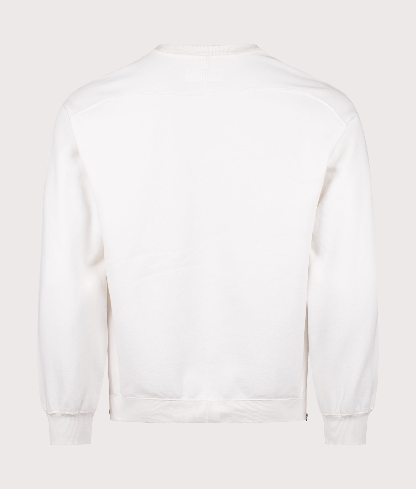Universal Works Billy Sweatshirt in Ecru at EQVVS Menswear. Back shot.