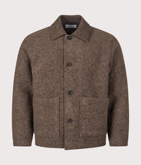 Relaxed Fit Rams Jacket: Brown Marl 