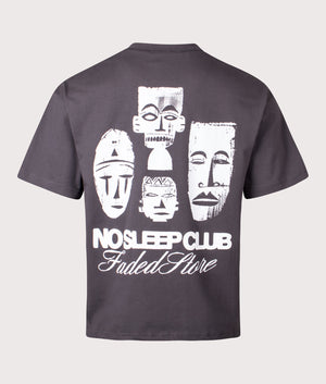 Relaxed Fit NSC Tribe T-Shirt in Slate | Faded | Shot at EQVVS | Back shot 