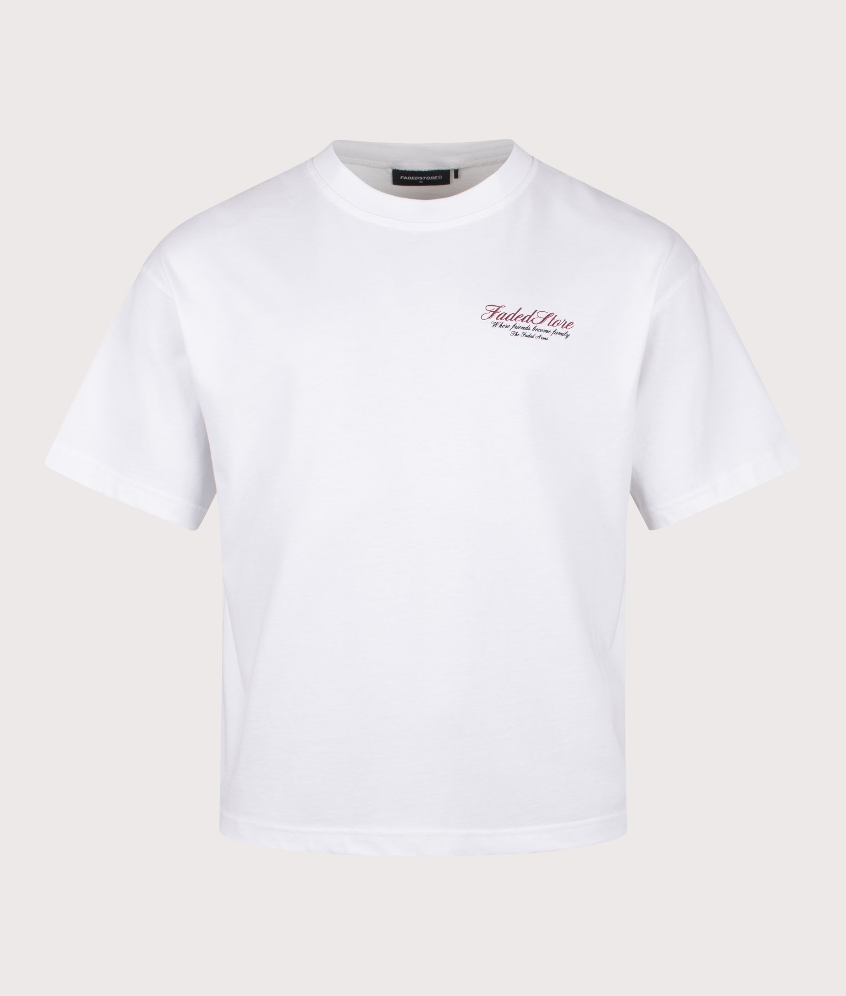 FADED Pool Table T-Shirt in white at EQVVS Menswear. Front shot.