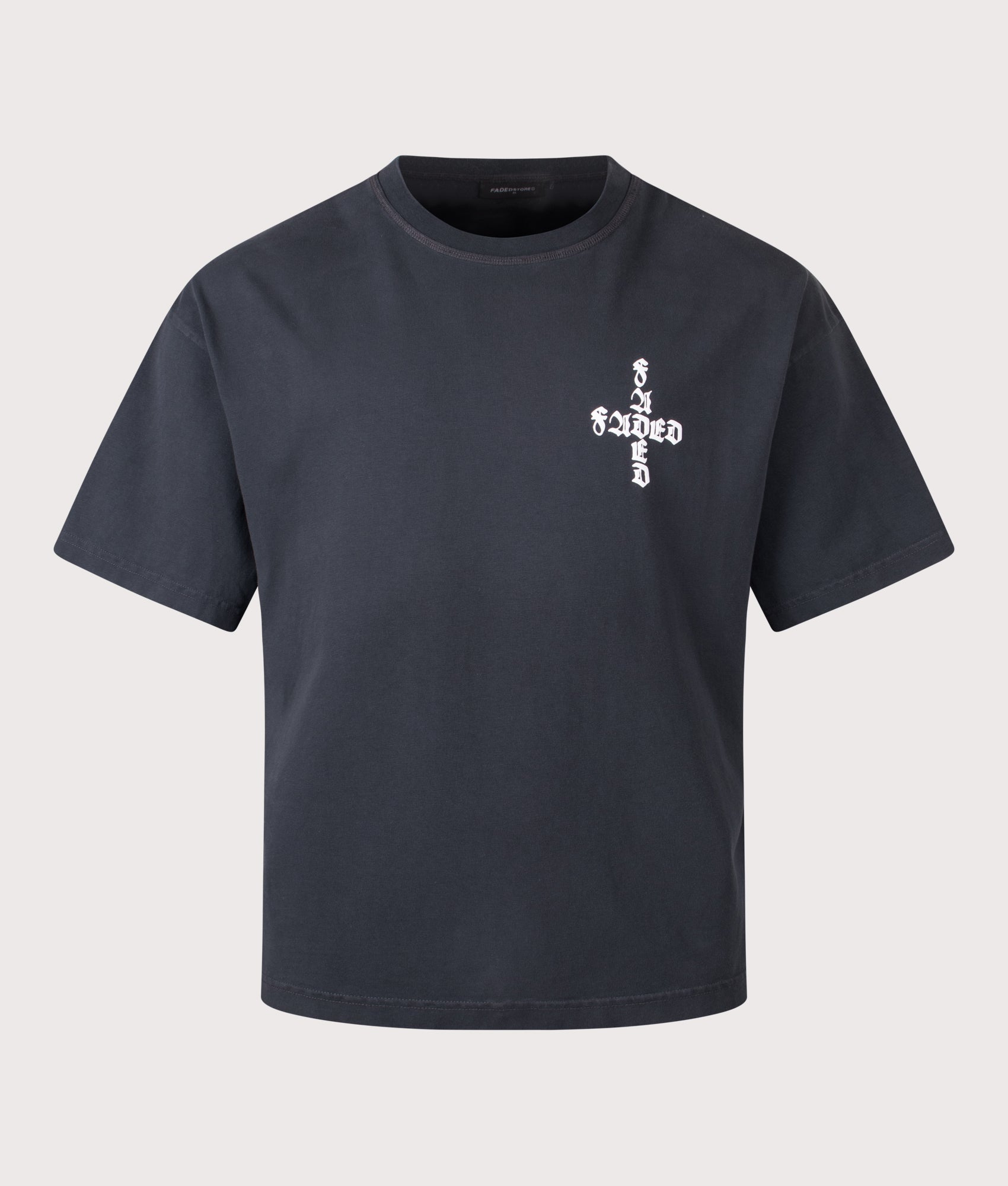 FADED Gothic T-Shirt in Washed Black at EQVVS Menswear. 