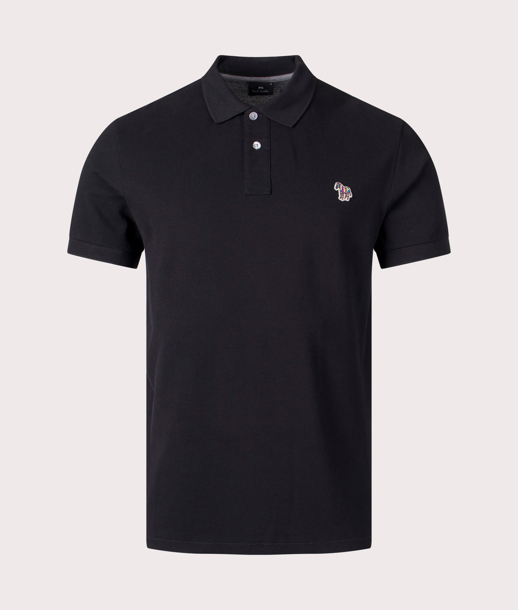 PS Paul Smith Zebra Polo Shirt in Black at EQVVS. 