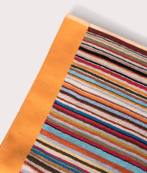 Signature Stripe Towel Medium by Paul Smith. EQVVS Detail Shot