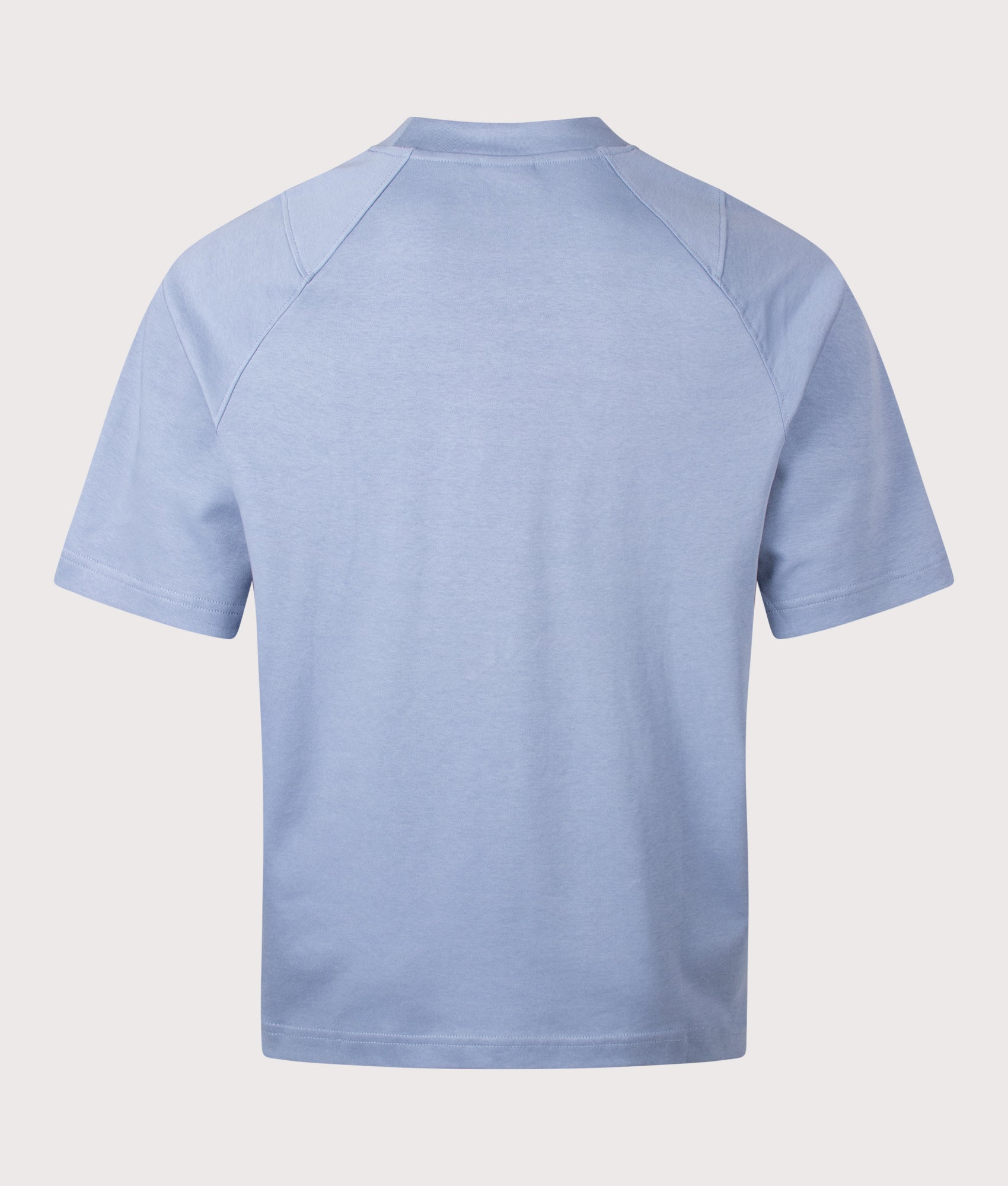 Umbro Iconic Boxy T-Shirt in Infinity and Brilliant White at EQVVS Menswear. Back shot.