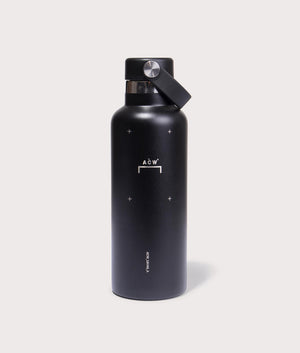 Bracket Water Bottle in Black by A Cold Wall. EQVVS Front Angle Shot.