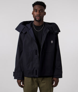 A Cold Wall Gable Storm Jacket in Navy Model Front Shot at EQVVS