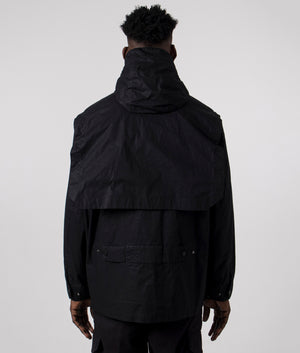 A-COLD-WALL Cargo Storm Jacket in onyx back shot at EQVVS 