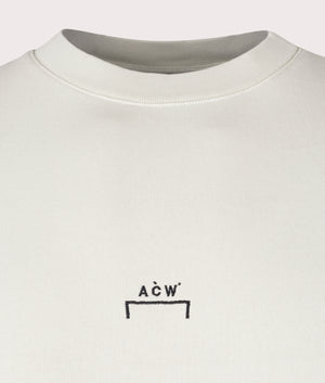 Essential Sweatshirt in Bone by A Cold Wall. EQVVS Detail  Shot.