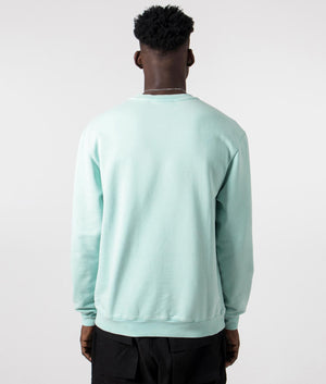 A-COLD-WALL Essential Sweatshirt in faded turquoise Back shot at EQVVS