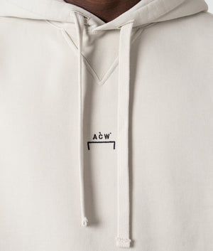 A-COLD-WALL Essential Hoodie in bone detial shot at EQVVS