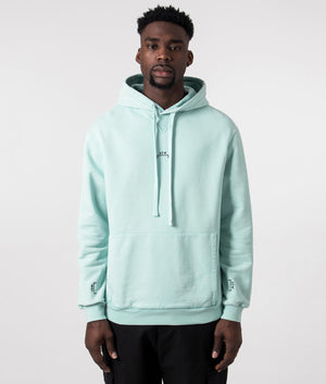 A-COLD-WALL Essential Hoodie in faded turquoise front shot at EQVVS