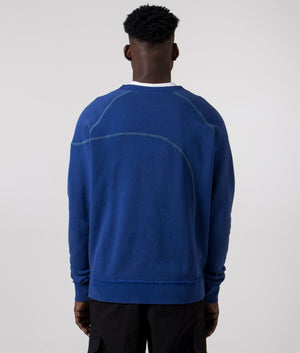 A-COLD-WALL Intersect Sweatshirt in volt blue back shot at EQVVS