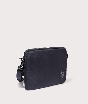 A-COLD-WALL* Diamond Pouch Bag in Onyx Black Angle Shot EQVVS