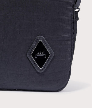 A-COLD-WALL* Diamond Pouch Bag in Onyx Black Detail Shot EQVVS
