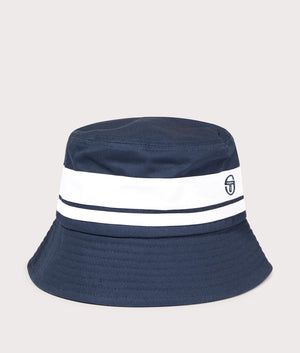 Newsford Bucket Hat in Maritime Blue by Sergio Tacchini EQVVS Front Angle Shot.