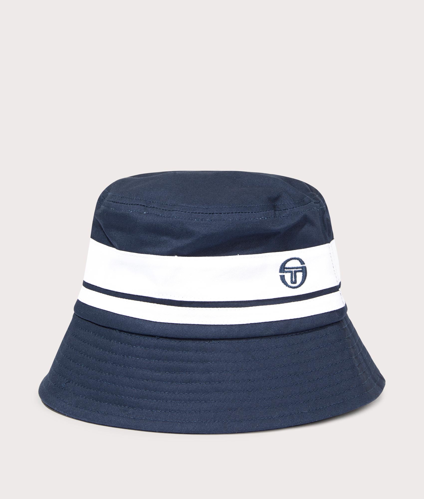 Newsford Bucket Hat in Maritime Blue by Sergio Tacchini EQVVS Front Angle Shot.