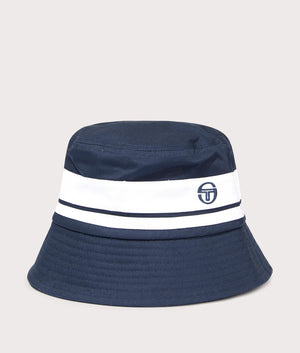 Newsford Bucket Hat in Maritime Blue by Sergio Tacchini EQVVS Front Angle Shot.