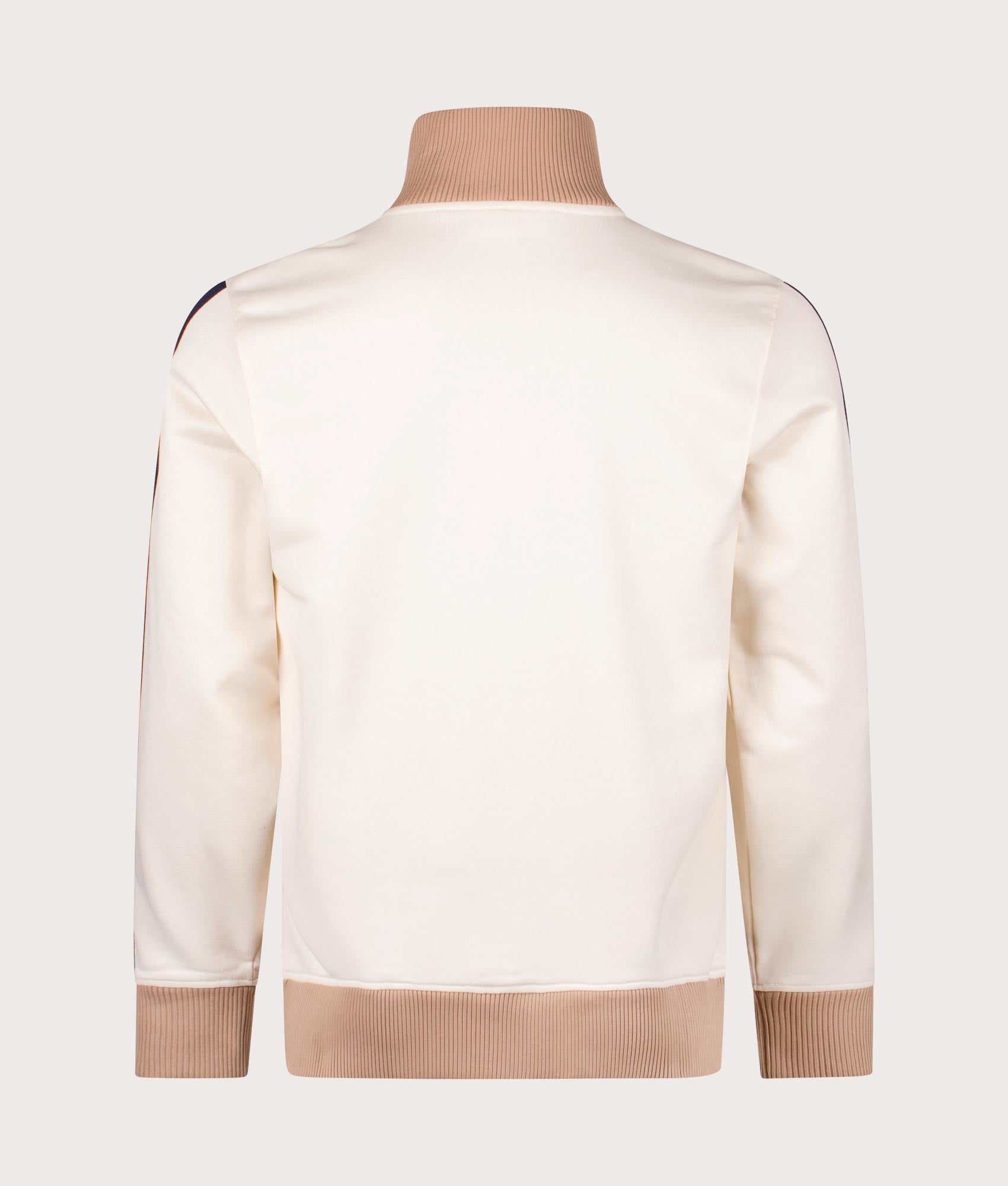 Adriano Track Top in Pearled Ivory by Sergio Tacchini. EQVVS Back Angle Shot.