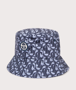 Rivers Bucket Hat in Maritime Blue by Sergio Tacchini. EQVVS Front Angle Shot.