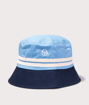Stonewoods Bucket Hat in Clear Sky by Sergio Tacchini. EQVVS Front Angle Shot.