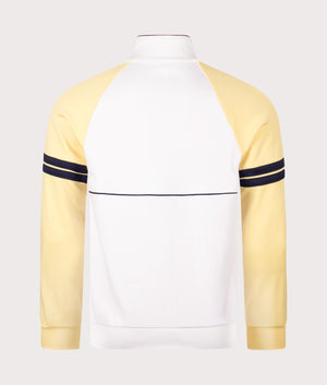 Orion Track Top in White & Golden Haze by Sergio Tacchini. EQVVS Back Angle Shot.