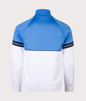 Orion Track Top in Palace Blue/White by Sergio Tacchini. EQVVS Back Angle Shot.