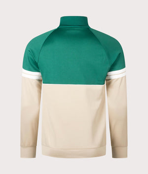 Orion Track Top in Evergreen/Humus by Sergio Tacchini. EQVVS Back Angle Shot.