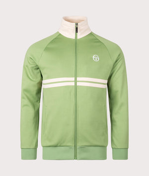 Dallas Track Top in Jade Green by Sergio Tacchini. EQVVS Front Angle Shot.