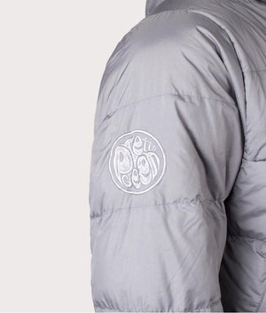 Pretty Green Cyclone Quilted Jacket in Grey at EQVVS