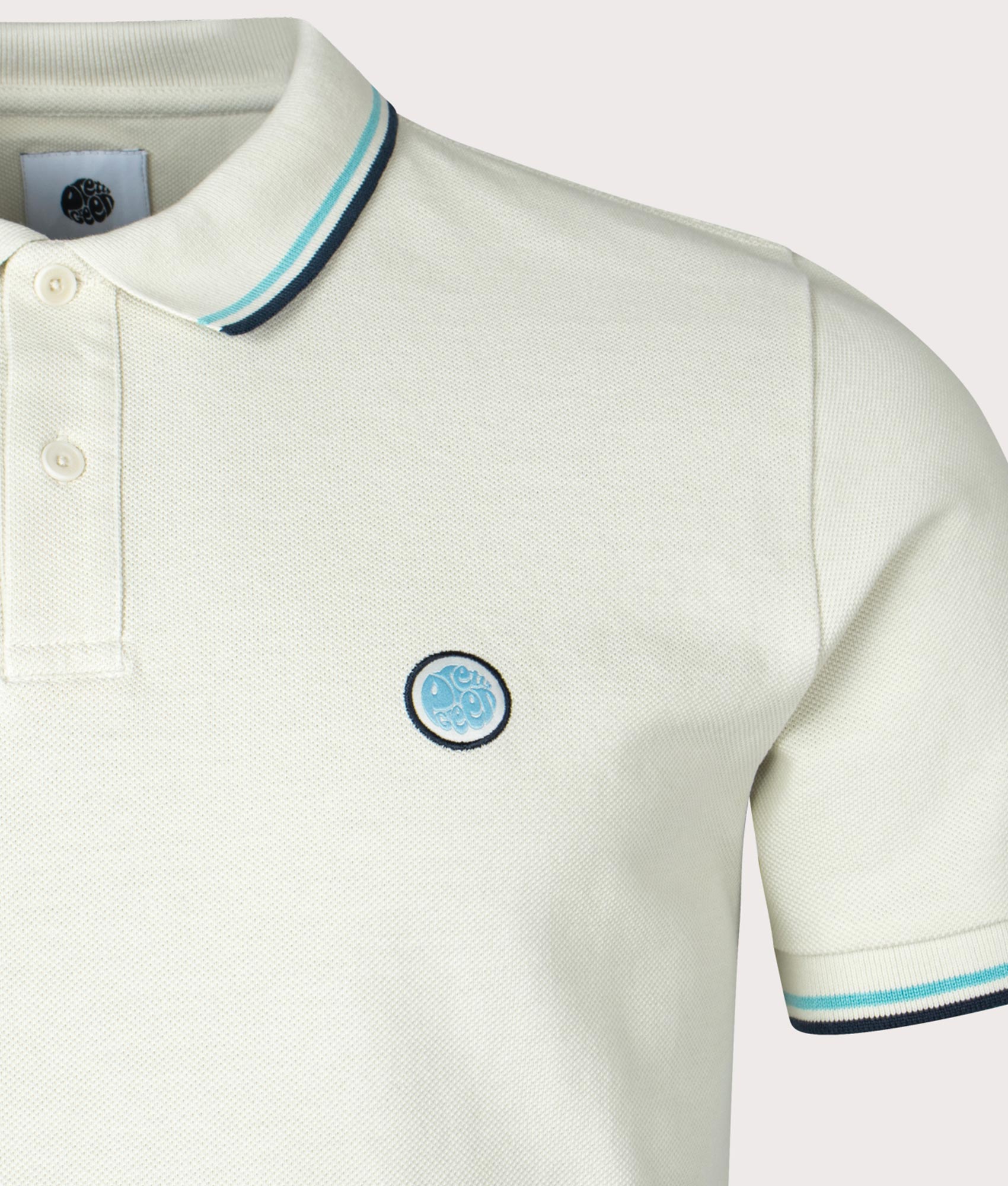 Slim-Fit-Barton-Polo-Shirt-Off White-Pretty-Green-EQVVS