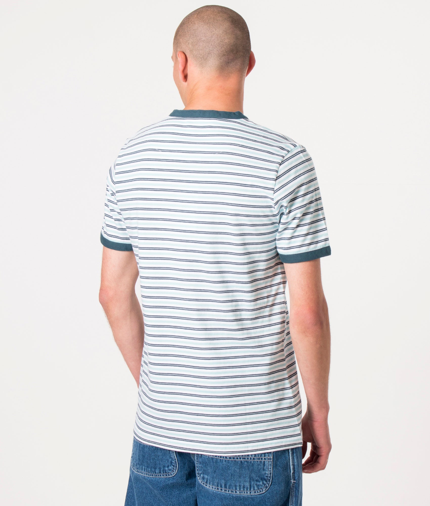 Slim-Fit-Ribera-Stripe-T-Shirt-Teal-Pretty-Green-EQVVS