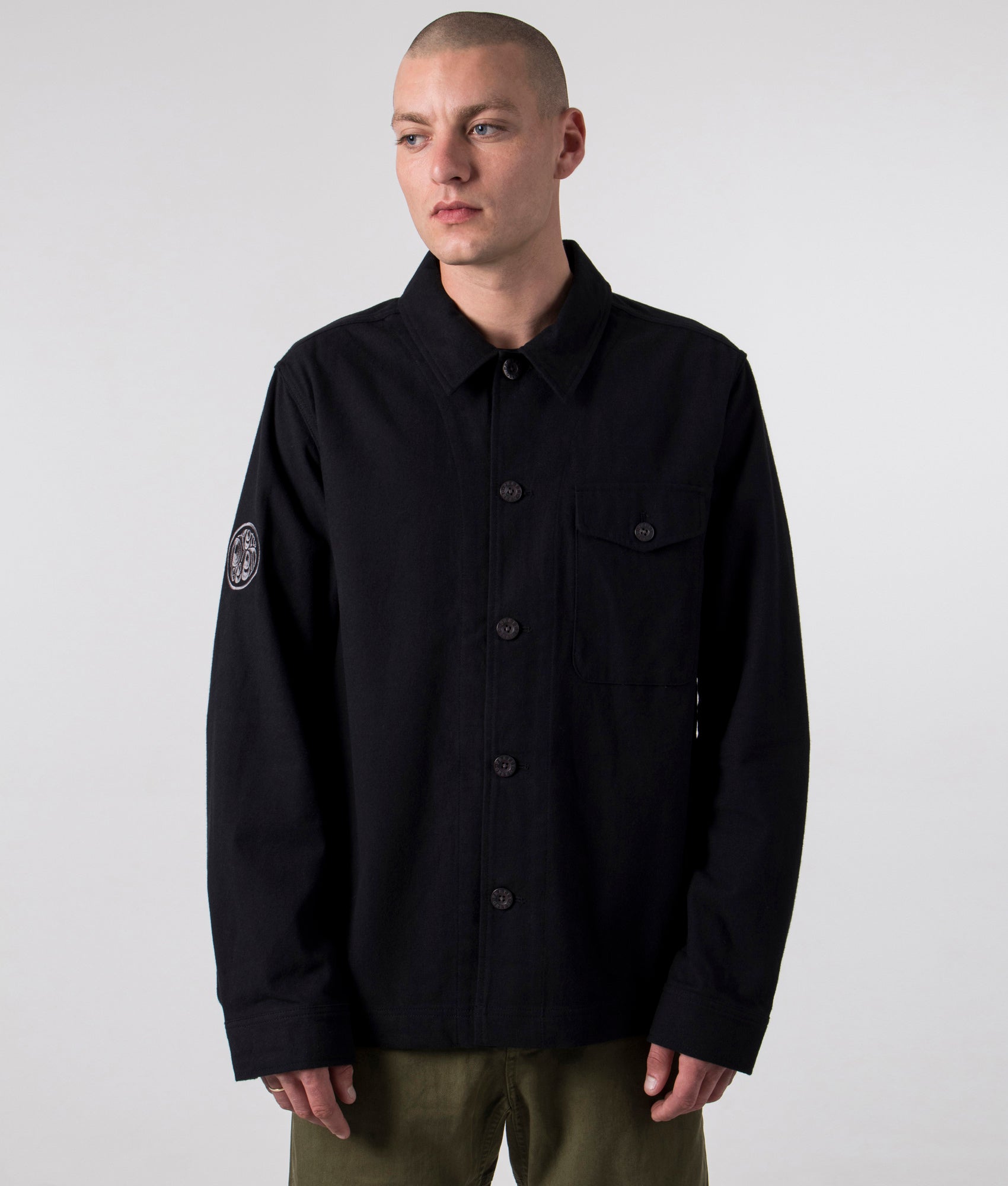 Fairford-Plain-Overshirt-Black-Pretty-Green-EQVVS
