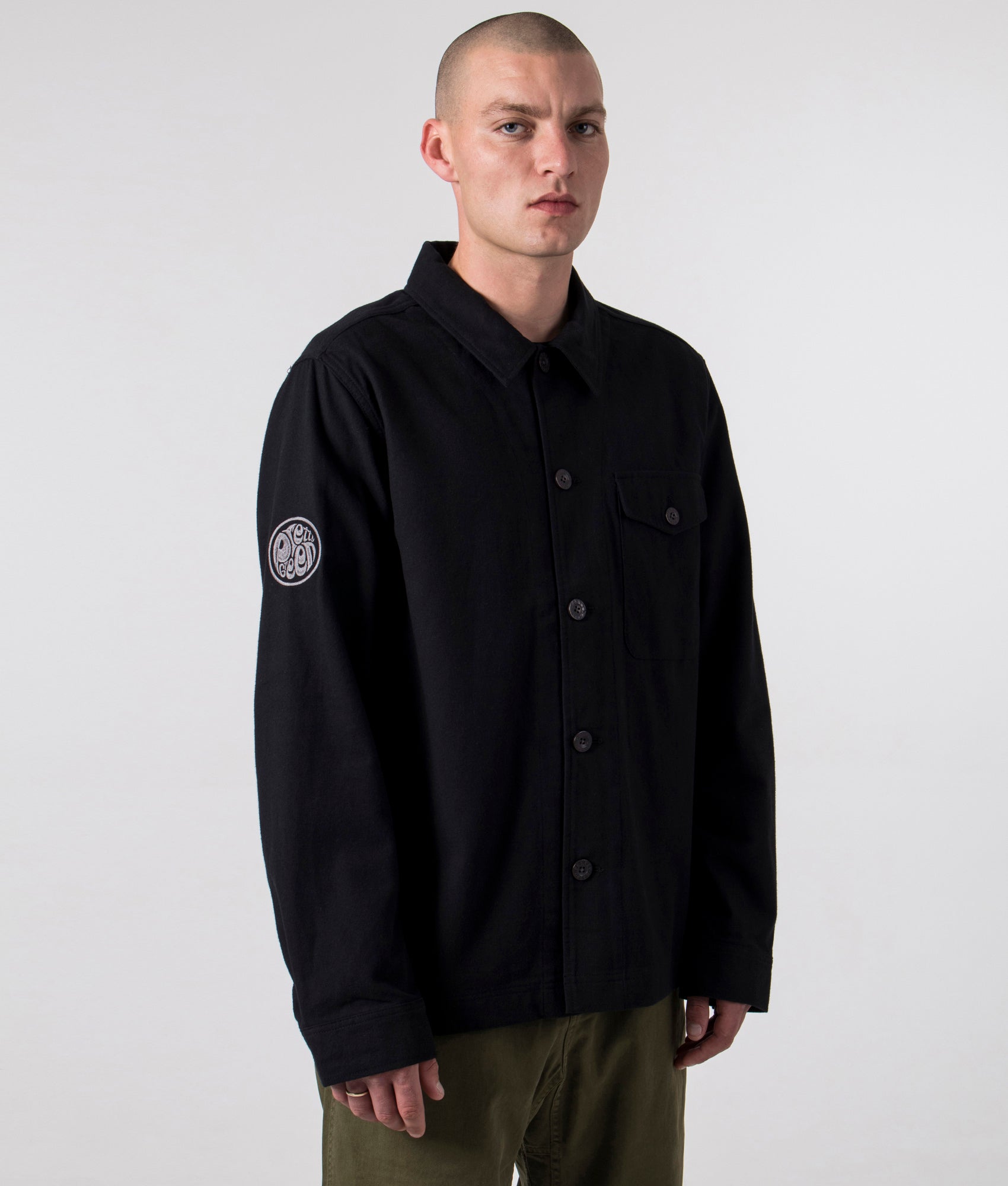Fairford-Plain-Overshirt-Black-Pretty-Green-EQVVS
