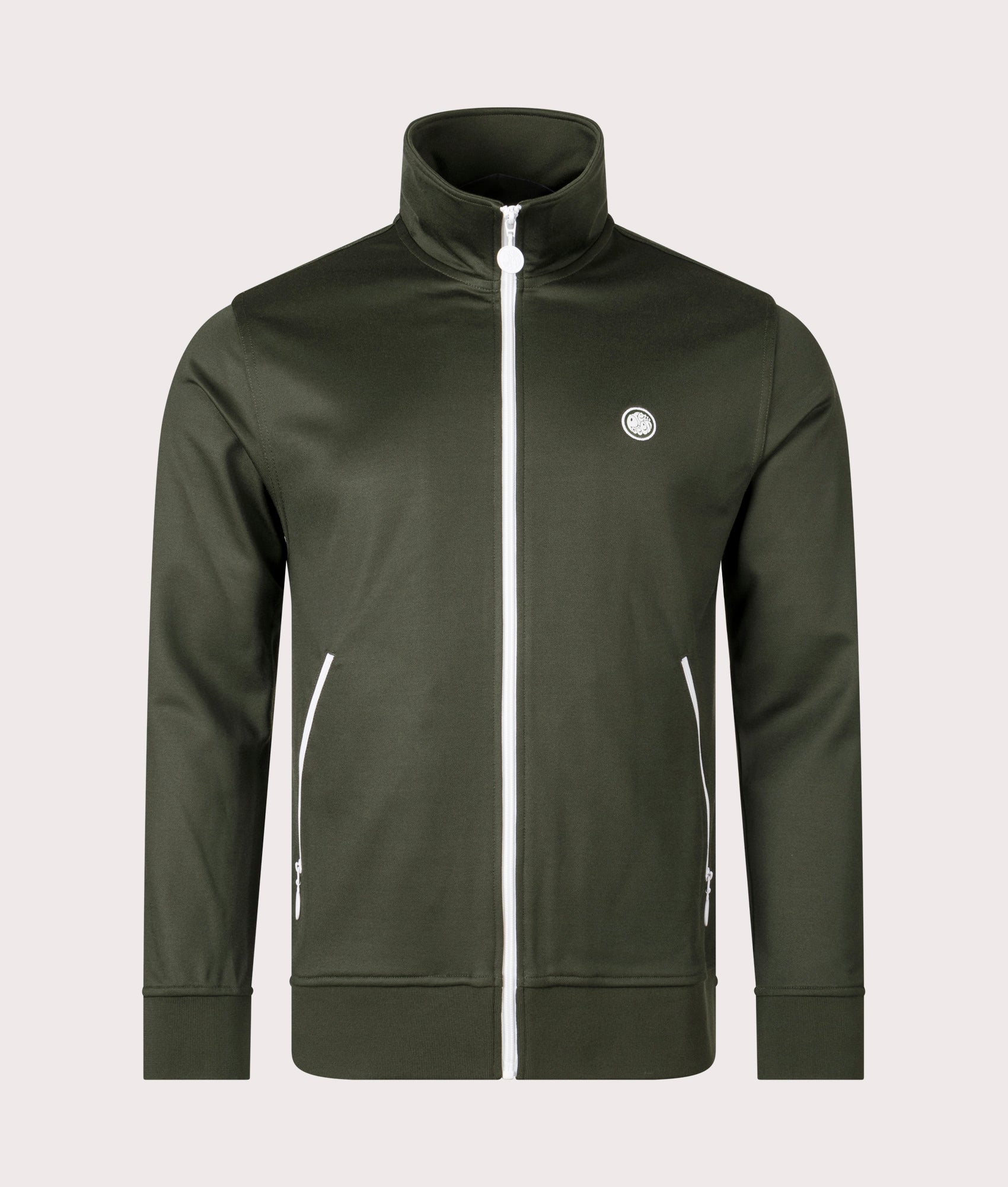 Slim-Fit-Boston-Track-Top-Green-Pretty-Green-EQVVS-Front-Image