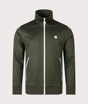 Slim-Fit-Boston-Track-Top-Green-Pretty-Green-EQVVS-Front-Image