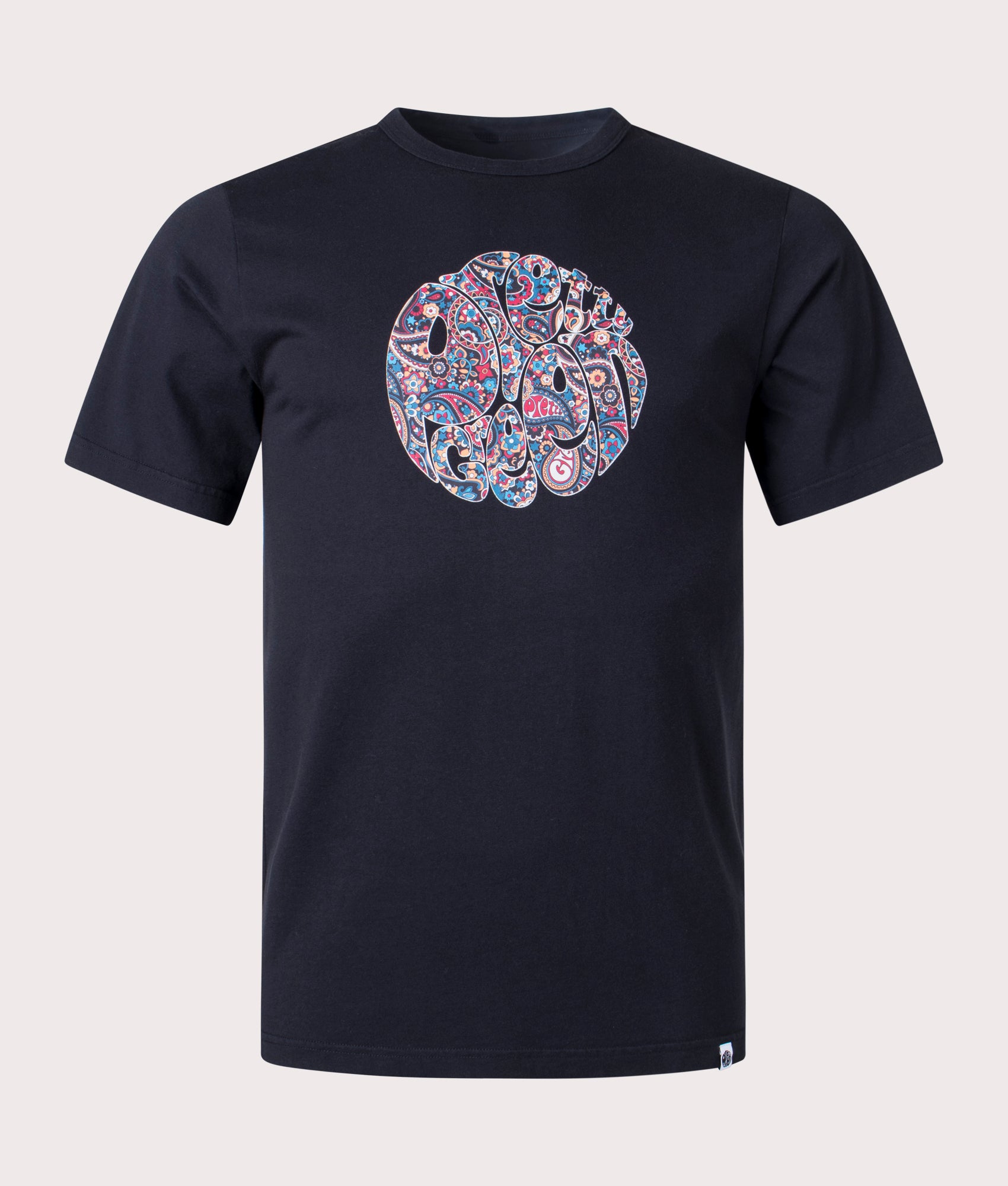Wonderwall Paisley Print Logo T-Shirt