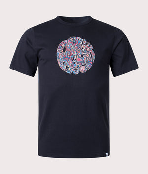 Wonderwall Paisley Print Logo T-Shirt