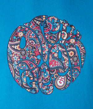 Wonderwall Paisley Print Logo T-Shirt