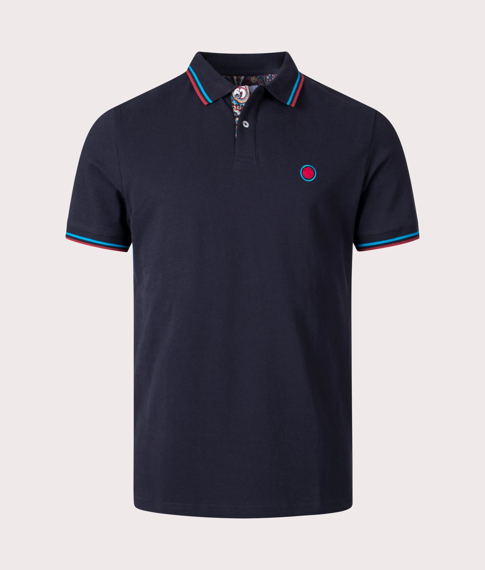 Wonderwall-Paisley-Placket-Polo-Shirt-Pretty-Green-EQVVS-Front-Image